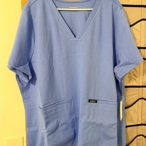 Jaanuu Royal Blue Scrub Top